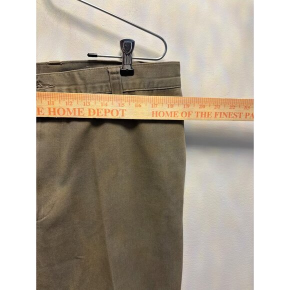 Dockers Khaki Mens Khaki Chino Pants Straight-Leg Flat Front Cotton SZ38X31 - Picture 2 of 14